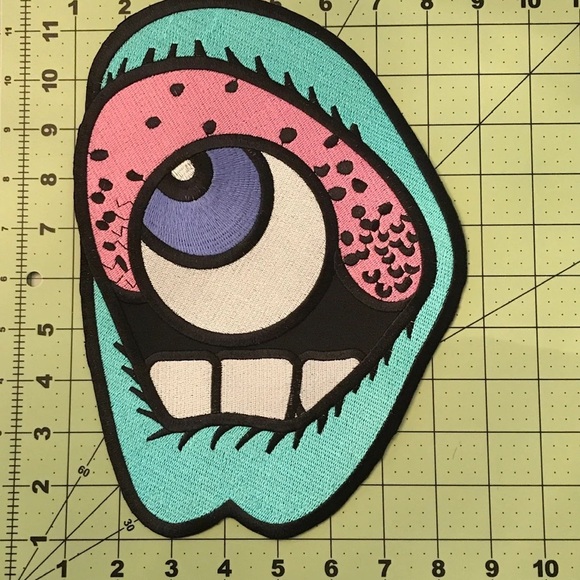 Large Monsters Inc Back Patch Biker Iron or Sew on Patch - Picture 4 of 4